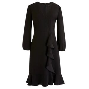 sachin and babi light blue dress Uniqlo C Chiffon Pleated Long-Sleeve Dress main image 1